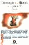 CRONOLOGIA DE LA HISTORIA DE ESPAÑA III SIGLO XIX | 9788448304522 | UTRERA, CARMEN