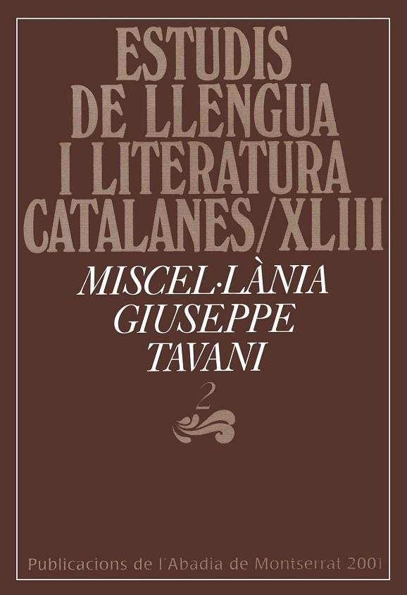 MISCEL.LANIA GIUSEPPE TAVANI 2 | 9788484153047 | VARIOS AUTORES