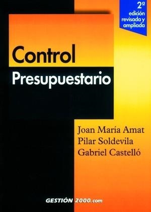 CONTROL PRESUPUESTARIO | 9788480887113 | AMAT/SOLDEVILA/CASTELLO