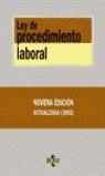 LEY DE PROCEDIMIENTO LABORAL | 9788430937752 | MONTOYA MELGAR, ALFREDO/RÍOS SALMERÓN, BARTOLOMÉ