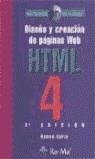 DISEÑO Y CREACION DE PAGINAS WEB HTML 4 | 9788478975136 | SORIA, RAMON