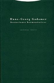 ACOTACIONES HERMENEUTICAS | 9788481645026 | GADAMER, HANS-GEORG