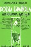 POESIA ESPAÑOLA ANTOLOGIA 1915-1931 ( ED. FASCIMIL ) | 9788475229478 | DIEGO, GERARDO