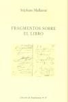 FRAGMENTOS SOBRE EL LIBRO | 9788489882096 | MALLARME, STEPHANE