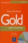 GOLD FIRST CERTIFICATE  EXAM MAXIMISER WITH KEY   NEW EDITIO | 9780582461284 | BURGESS, SALLY/ACKLAM, RICHARD