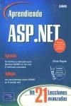 APRENDIENDO ASP. NET EN 21 LECCIONES AVANZADAS | 9789702603405 | PAYME, CHRIS