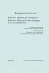 SOBRE EL ESPIRITU DE CONQUISTA | 9788430939039 | CONSTANT, BENJAMIN