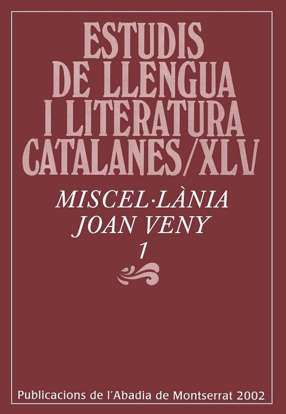 MISCEL.LANIA JOAN VENY 1 | 9788484154242 | VARIOS AUTORES