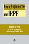 LEY Y REGLAMENTO DEL IRPF | 9788430939428 | MARTÍN QUERALT, JUAN/SOLER ROCH, MARÍA TERESA