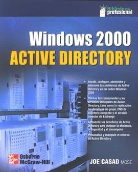 WINDOWS 2000 , ACTIVE DIRECTORY | 9789701036303 | CASAD, JOE