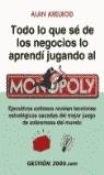 TODO LO QUE SE DE LOS NEGOCIOS LO APRENDI JUGANDO AL MONOPOL | 9788480888981 | AXELROD, ALAN