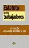 ESTATUTO DE LOS TRABAJADORES ED. 2003 | 9788430940134 | CRUZ VILLALÓN, JESÚS/MAEZTU GREGORIO DE TEJADA, JESÚS