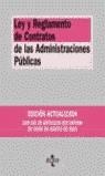 LEY Y REGLAMENTO DE CONTRATOS DE LA ADMINISTRACIONES PUBLICA | 9788430939992 | AA.VV.