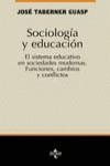 SOCIOLOGIA Y EDUCACION | 9788430940530 | TABERNER, JOSE