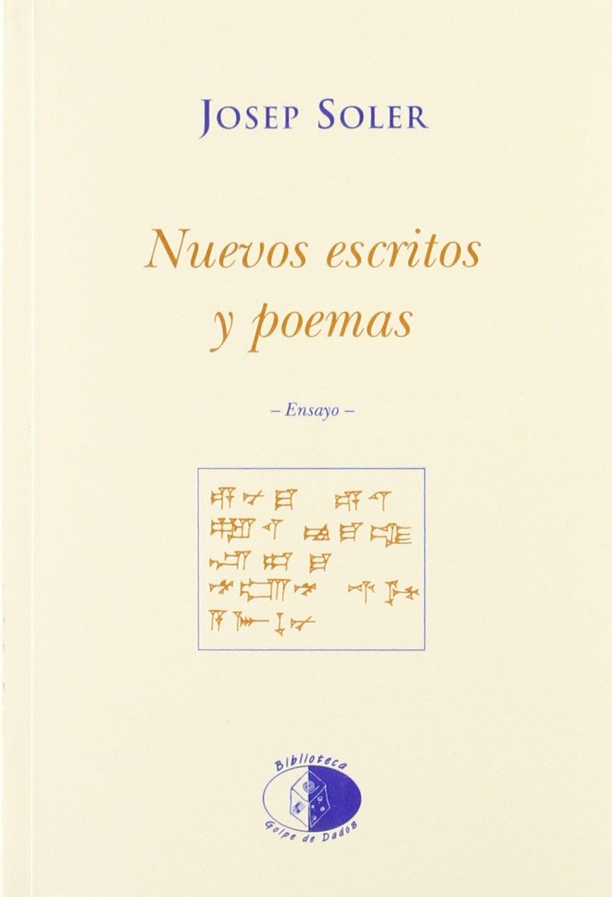 NUEVOS ESCRITOS Y POEMAS | 9788495399427 | SOLER, JOSEP