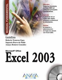 EXCEL 2003 | 9788441516427 | TRONCOSO EGEA, ROBERTO