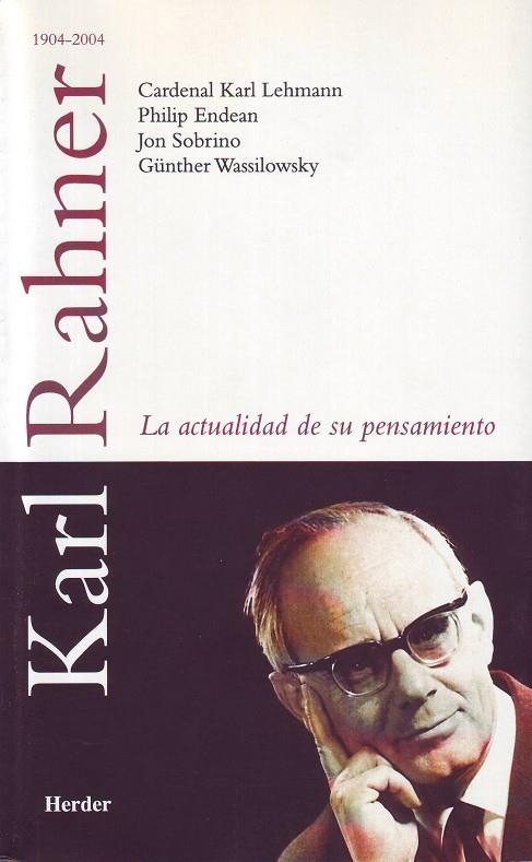 KARL RAHNER 1904 - 2004 | 9788425423703 | AAVV