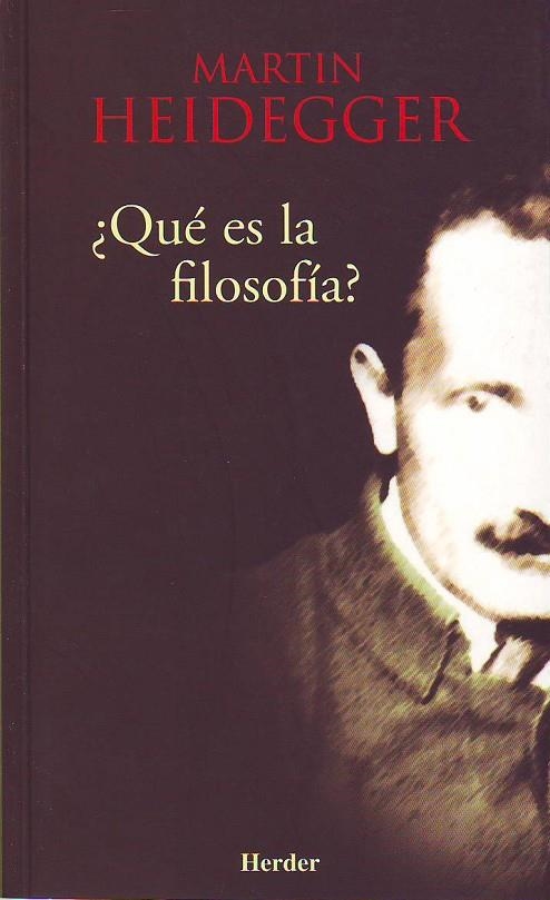 QUE ES LA FILOSOFIA | 9788425423123 | HEIDEGGER, MARTIN