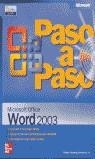 WORD 2003 PASO A PASO | 9788448140595 | ONLINE TRAINING SOLUTIONS N/A