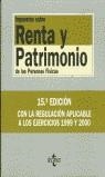 IMPUESTOS SOBRE RENTA Y PATRIMONIO DE LAS PERSONAS FISICAS | 9788430935062 | MARTÍN QUERALT, JUAN