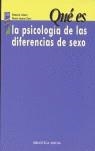 PSICOLOGIA DE LAS DIFERENCIAS DE SEXO, QUE ES LA | 9788497422338 | COLOM, ROBERTO/ ZARO, MARIA JAYME