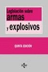 LEGISLACION SOBRE ARMAS Y EXPLOSIVOS (5 ED. 2004) | 9788430941322 | PRADOS PRADOS, SANTIAGO