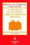 COMUNIDAD DE VECINOS Y ARRENDAMIENTOS URBANOS | 9788447021369 | VVAA