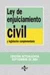 LEY DE ENJUICIAMIENTO CIVIL Y LEGISLACIÓN COMPLEMENTARIA | 9788430941407 | MORENO CATENA, VÍCTOR/COLMENERO GUERRA, JOSÉ ANTON