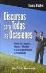 DISCURSOS PARA TODAS LAS OCASIONES | 9788480889971 | BOOHER, DIANNA