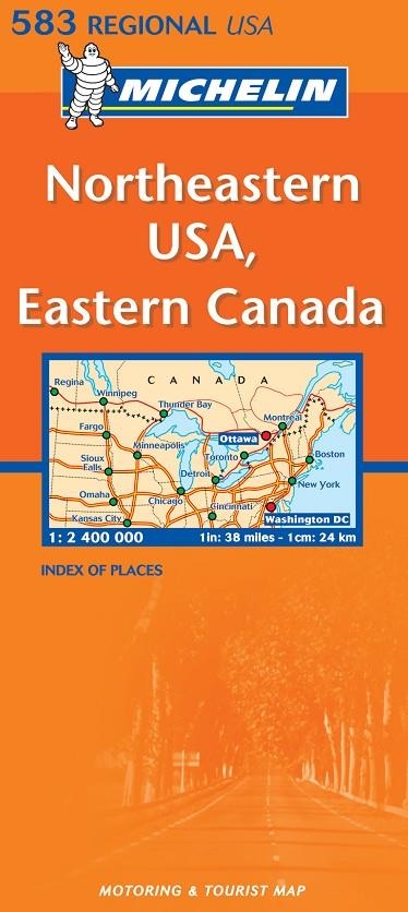 NORTHEASTERN USA, EASTERN CANADA MAPA | 9782061008331 | MICHELIN