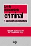 LEY DE ENJUICIAMIENTO CRIMINAL: Y LEGISLACIÓN COMPLEMENTARIA | 9788430941476 | MORENO CATENA, VÍCTOR/COLMENERO GUERRA, JOSÉ ANTON