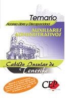 TEMARIO AUXILIARES ADMINISTRATIVOS CABILDO INSULAR DE TENERI | 9788498086614