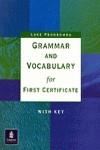 GRAMMAR AND VOCABULARY FOR FIRST CERTIFICATE | 9780582400184 | PRODROMOU, LUKE