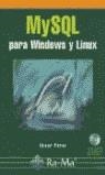 MYSQL PARA WINDOWS Y LINUX | 9788478976010 | PÉREZ, CÉSAR