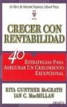 CRECER CON RENTABILIDAD | 9788423423293 | GUNTHER, RITA