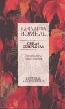 MARIA LUISA BOMBAL OBRAS COMPLETAS | 9788495407177 | BOMBAL, MARIA LUISA