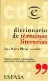 DICCIONARIO DE TERMINOS LITERARIOS | 9788423992614 | PLATAS TASENDE, ANA MARIA