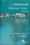 ADVANCED LANGUAGE PRACTICE WITH KEY | 9781405007627 | VINCE, MICHAEL