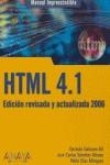 HTML 4.1, EDICION 2006 | 9788441519589 | GALEANO GIL, GERMAN