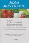 200 RECETAS MEDITERRANEAS | 9788496599000 | MONTIGNAC, MICHEL