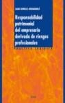 RESPONSABILIDAD PATRIMONIAL DEL EMPRESARIO DERIVADA DE RIESG | 9788430943616 | GORELLI HERNANDEZ, JUAN