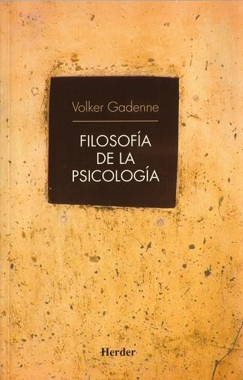 FILOSOFIA DE LA PSICOLOGIA | 9788425424298 | GADENNE, VOLKER