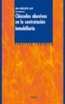 CLAUSULAS ABUSIVAS EN LA CONTRATACION INMOBILIARIA | 9788430943586 | CAÑIZARES LASO, ANA ,   COORD.