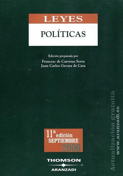 LEYES POLITICAS 2006 | 9788497677080 | CARRERAS, FRANCESC DE