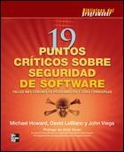 19 PUNTOS CRITICOS SOBRE SEGURIDAD DE SOFTWARE | 9789701058985 | AAVV