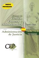 ADMINISTRACION DE JUSTICIA TEMARIO VO.II TURNO LIBRE | 9788483542668