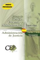 ADMINISTRACION DE JUSTICIA TEMARIO VOL.I TURNO LIBRE | 9788483542552 | AA VV