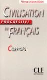 CIVILISATION PROGRESSIVE DU FRANÇAIS CORRIGES NIVEAU INTERME | 9782090333220 | VARIOS