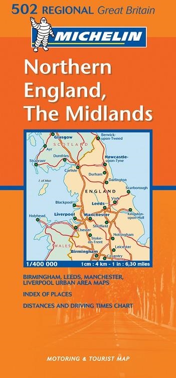 NORTHEN ENGLAND - THE MIDLANDS [MAPA 2003] (502) | 9782061007969 | AA.V.