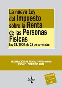 NUEVA LEY DEL IMPUESTO SOBRE LA RENTA DE LAS PERSONAS FISICA | 9788430945054 | MARTÍN QUERALT, JUAN / SOLER ROCH, MARÍA TERESA